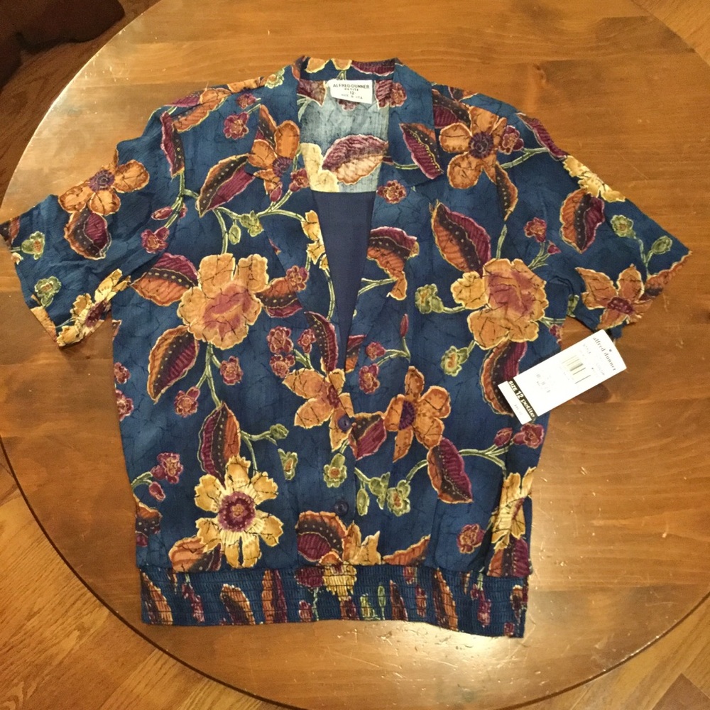 Alfred Dunner Navy Top